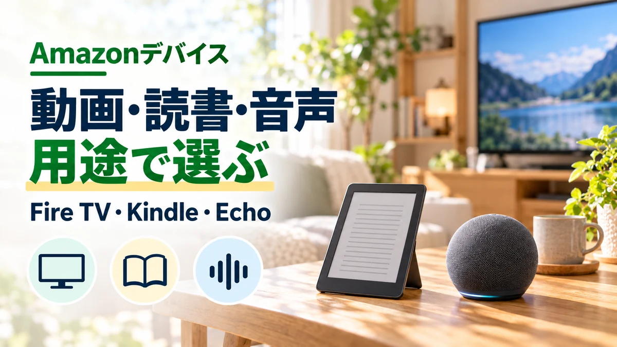 Fire TV・Kindle・Echoを用途で選ぶ