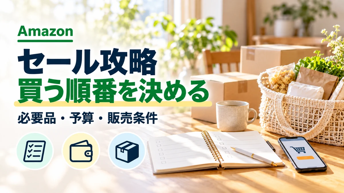 Amazonセールで買う順番を決める