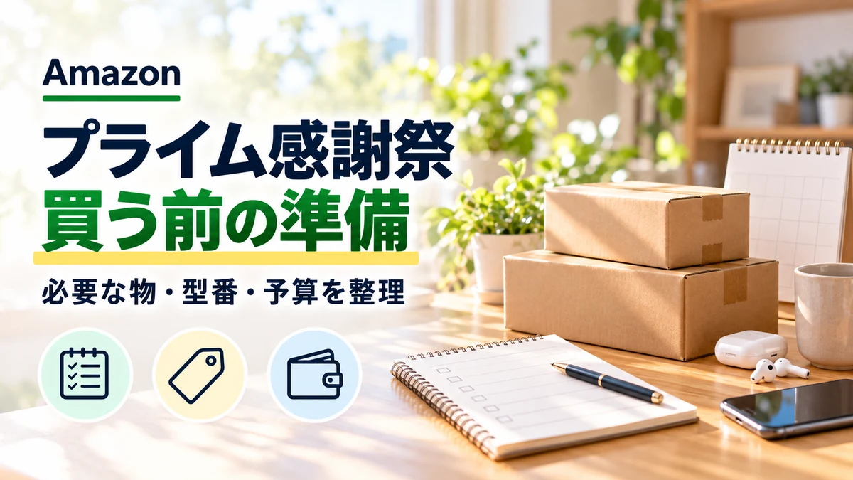 プライム感謝祭の準備と買い物比較