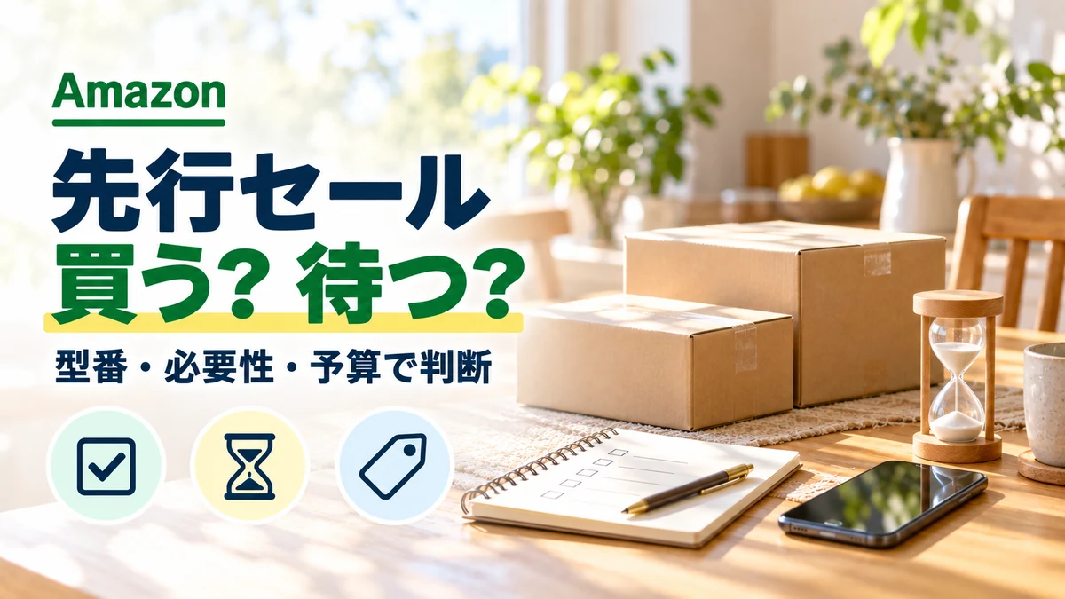 Amazon先行セールで買うか待つか判断