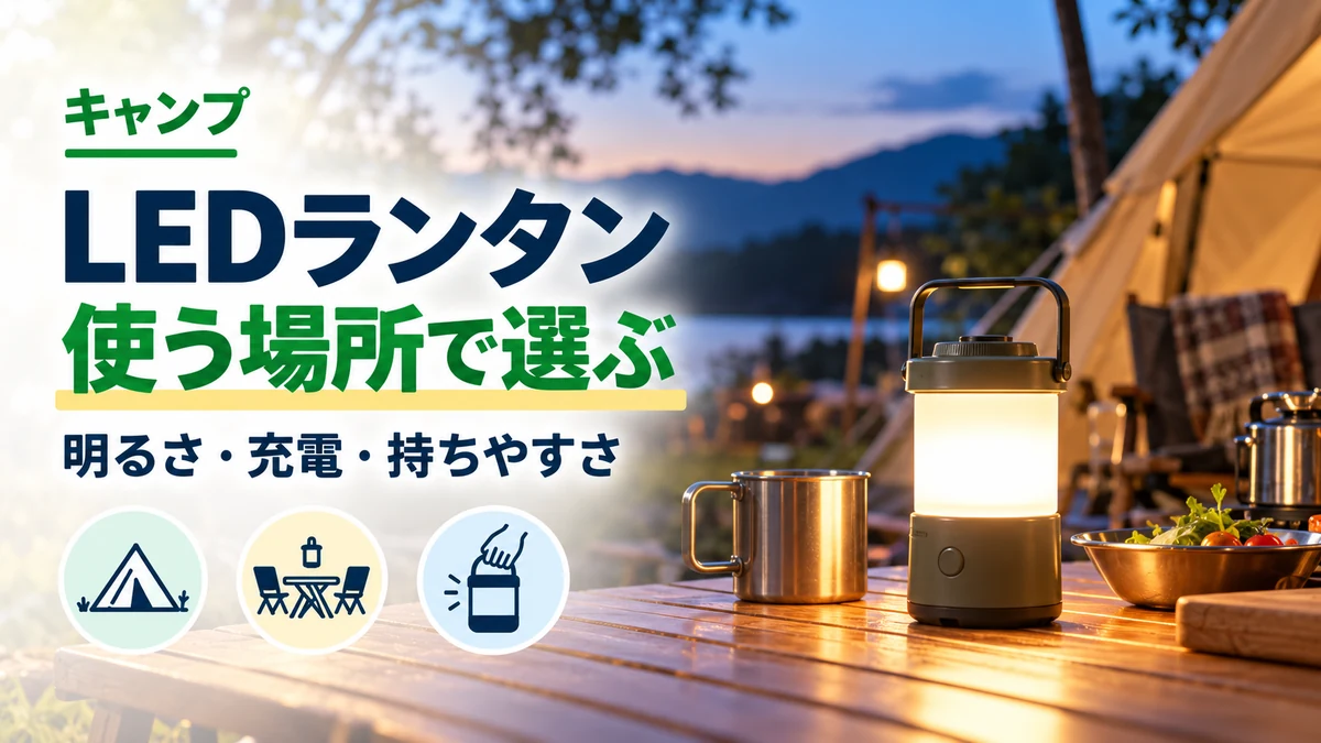 LEDランタン・使う場所で選ぶのイメージ