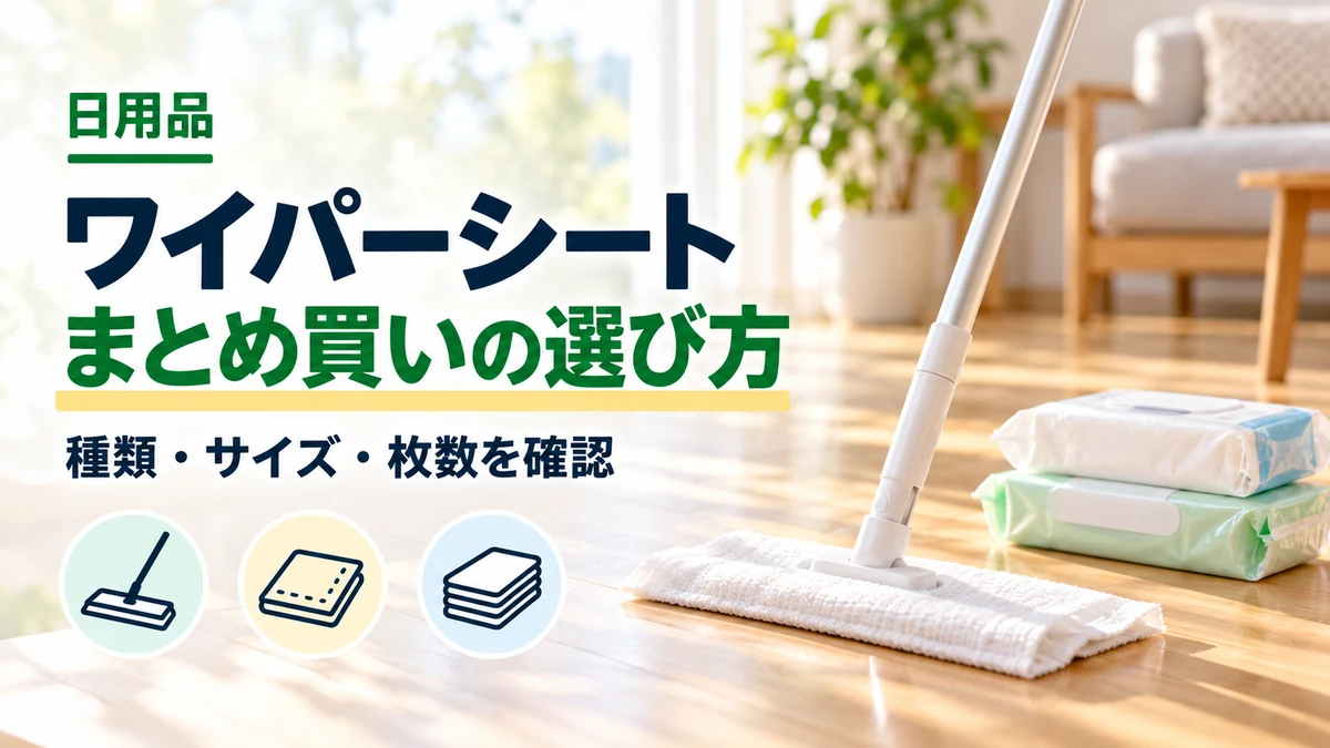 ワイパーシートのまとめ買いの選び方を紹介するカバー