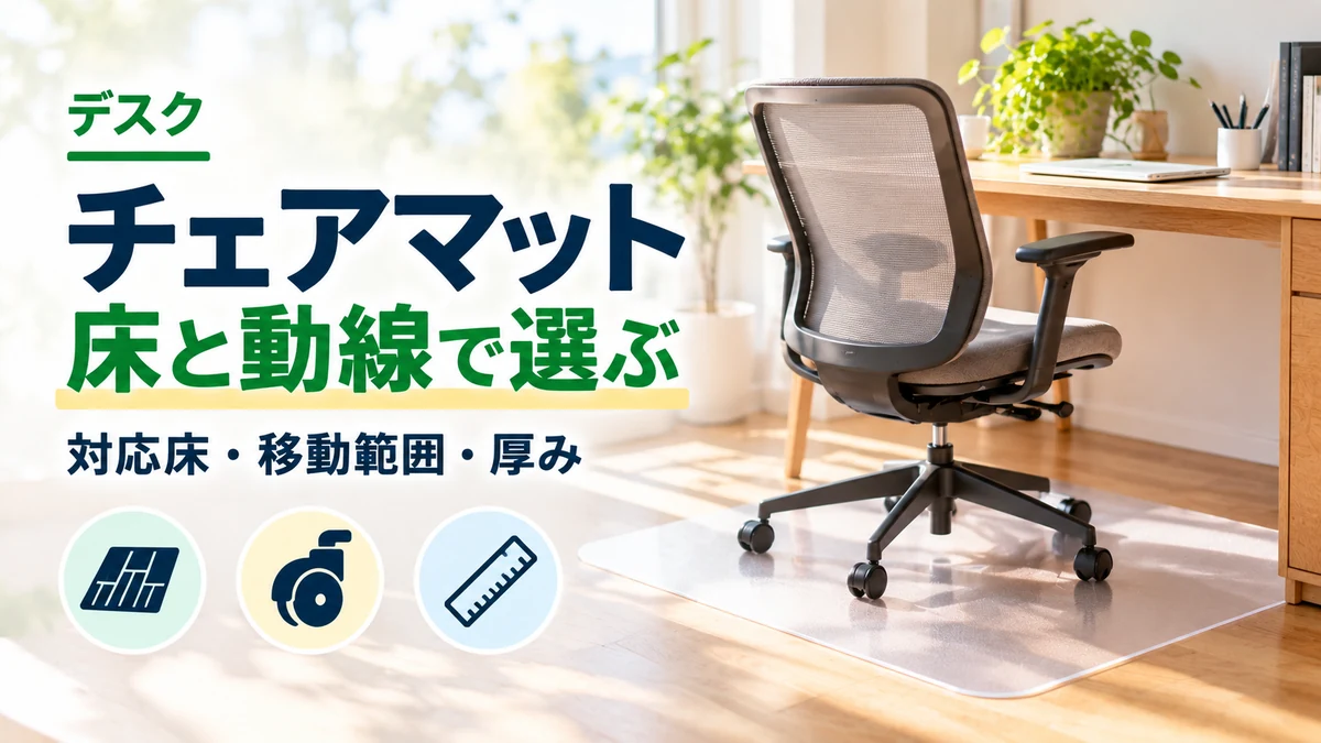 チェアマット・床と動線で選ぶのイメージ