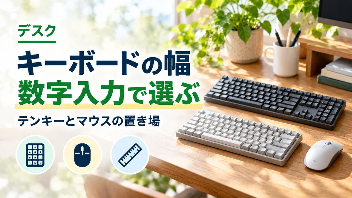 キーボードの幅・数字入力で選ぶのイメージ