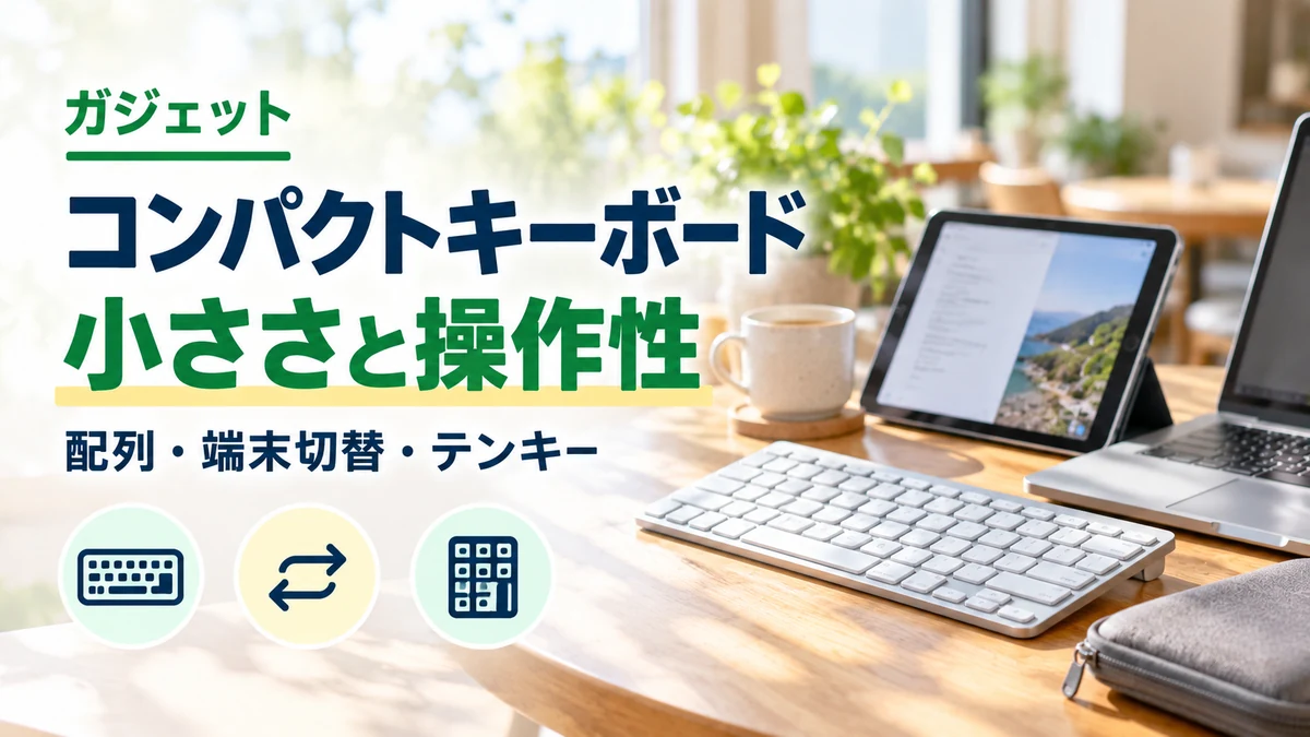コンパクトキーボード・小ささと操作性のイメージ