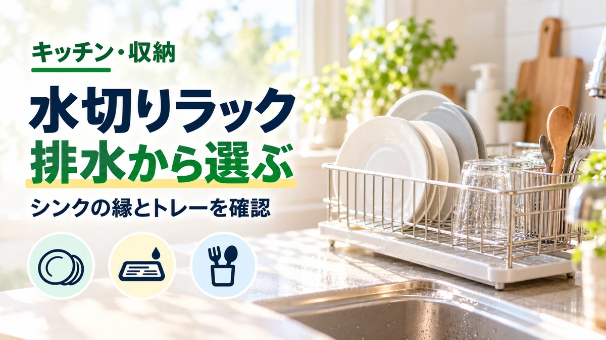 水切りラックの排水から選ぶを紹介するカバー