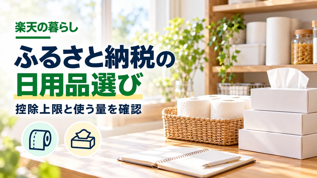 楽天ふるさと納税は買い回り対象？日用品返礼品を見る前の注意点のイメージ