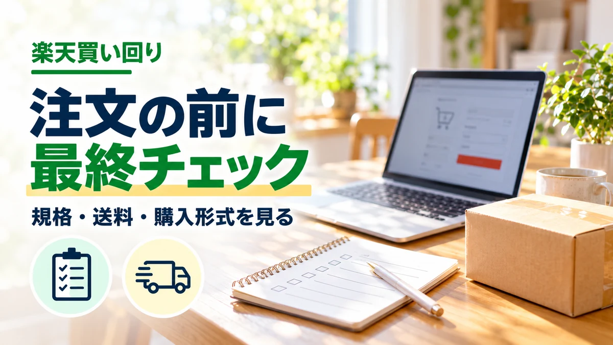 買い回りの購入前チェックリストのイメージ
