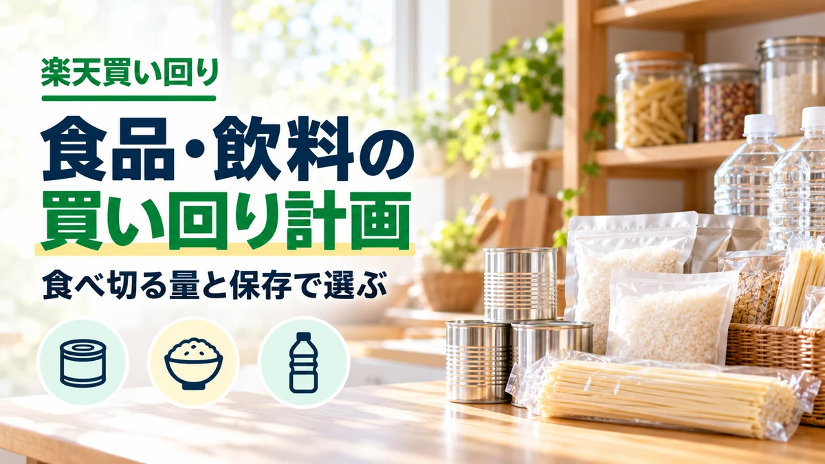 楽天買い回りで食品・飲料を買うなら何がいい？のイメージ