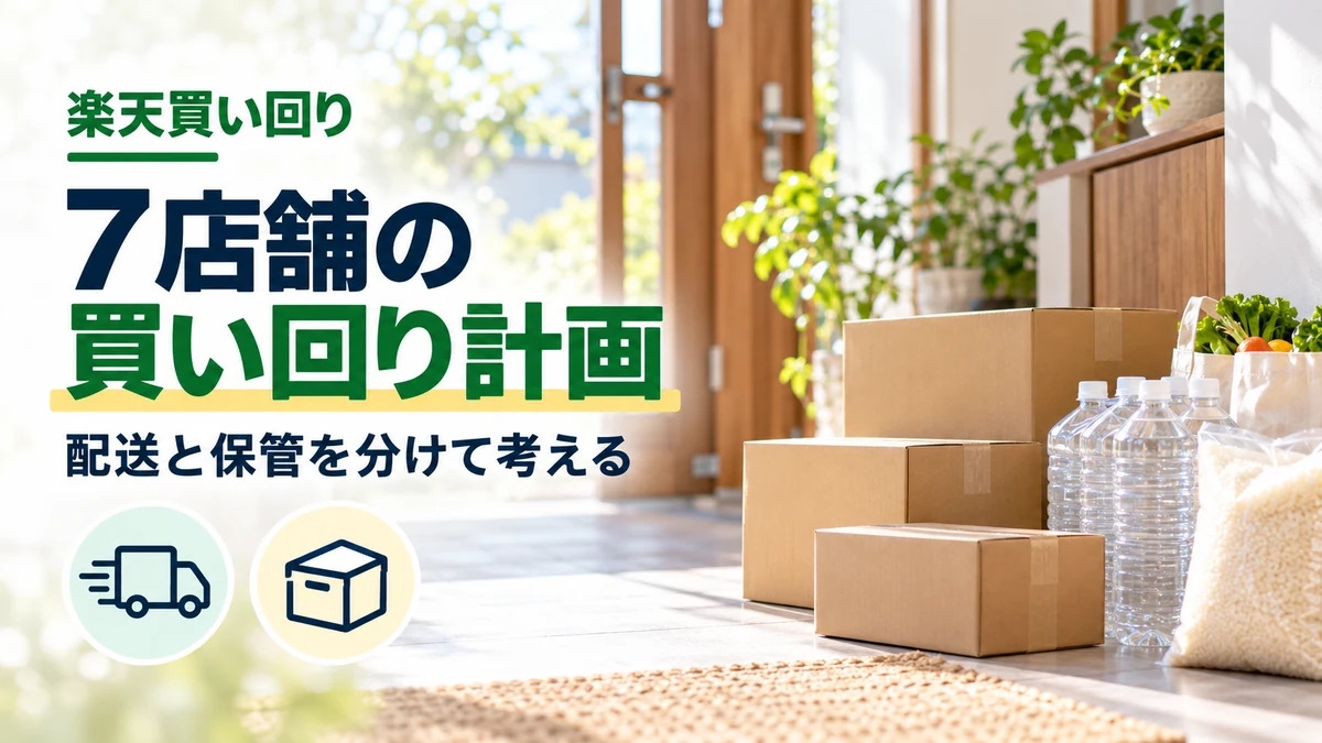 楽天買い回り7店舗セットの作り方のイメージ