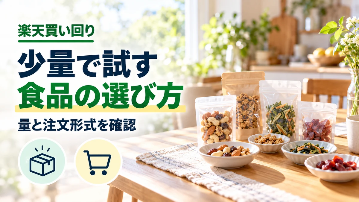 少量で試せる1,000円台の食品のイメージ