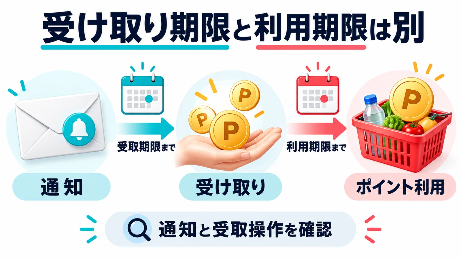 受け取り期限と利用期限は別